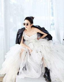 赵丽颖结婚照片,幸福时刻定格！